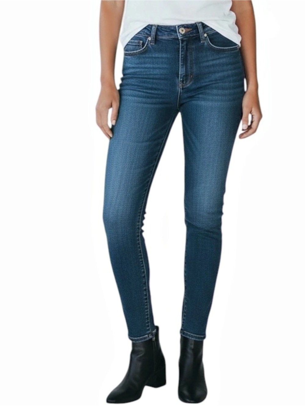 JUDY BLUE High Waist Dark Wash Skinny Jeans Size 15/32 -- PERFECT FOR FALL!!!